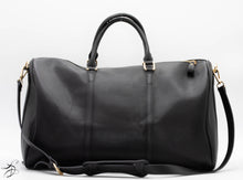 Load image into Gallery viewer, VEGAN LEATHER TRAVEL BAG W/HANDLE & SHOULDER STRAP - AVAILABLE IN 6 COLORS