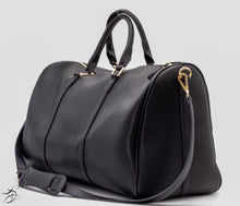 Load image into Gallery viewer, VEGAN LEATHER TRAVEL BAG W/HANDLE & SHOULDER STRAP - AVAILABLE IN 6 COLORS