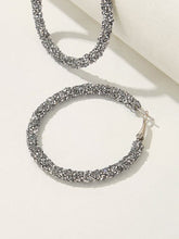 Load image into Gallery viewer, SILVER HOLIDAY HOOPS
