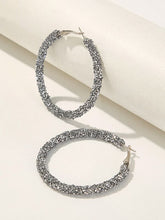 Load image into Gallery viewer, SILVER HOLIDAY HOOPS
