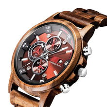 Load image into Gallery viewer, Walnut Chronograph Wood Watch

