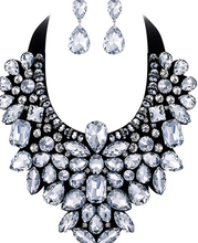Load image into Gallery viewer, GLAMOUR GIRL BIB NECKLACE SET - OTHER COLORS AVAILABLE
