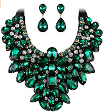 Load image into Gallery viewer, GLAMOUR GIRL BIB NECKLACE SET - OTHER COLORS AVAILABLE
