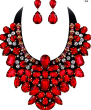 Load image into Gallery viewer, GLAMOUR GIRL BIB NECKLACE SET - OTHER COLORS AVAILABLE
